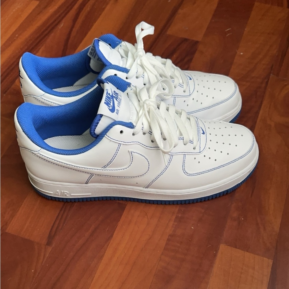 Air Force 1 blue white worn 1 time